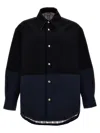 Thom Browne Blue Combo Snap Overshirt In Blue