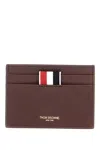 Thom Browne Compact Dark Brown Calfskin Credit Card Holder