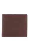 Thom Browne Compact Dark Brown Calfskin Wallet With Slots Men In Brown