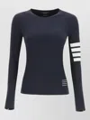 Thom Browne Compression T-shirt Raglan Long Sleeve Stripe In Blue