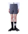 Thom Browne Concealed-fastening Wool Tailored Shorts In Multicolor