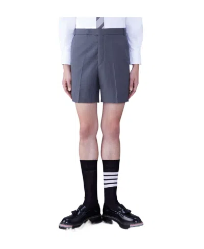 Thom Browne Concealed-fastening Wool Tailored Shorts In Multicolor