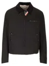 Thom Browne Rwb Stripe Zip-up Padded Jacket In Black