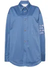 Thom Browne Contrast-lining Cotton Jacket In Blue