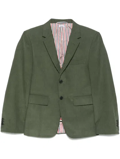 Thom Browne Corduroy Blazer In Green