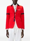 Thom Browne Corduroy Blazer In Red