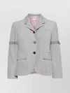 Thom Browne Corduroy Blazer With Grosgrain Trim And Vents