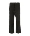 Thom Browne Brown Wide Leg Pant In Black