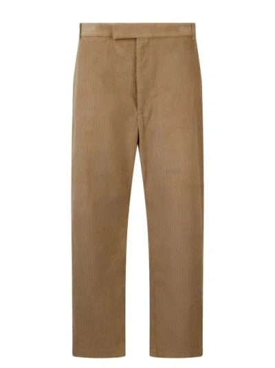 Thom Browne Corduroy Uncostructed Straight Trouser In Brown
