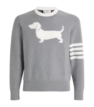 Thom Browne 4-bar Hector Sweater, Cardigans Gray In Grey