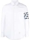 Thom Browne Grey Funmix Checked Cotton Shirt