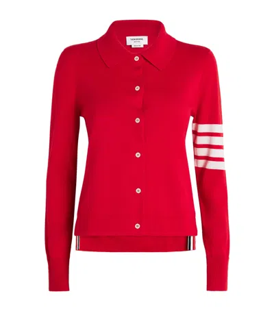 Thom Browne Cotton 4-bar Shirt In Red