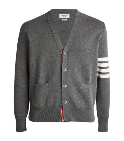 THOM BROWNE COTTON 4-BAR STRIPE CARDIGAN
