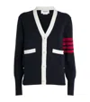 Thom Browne Cotton 4-bar Stripe Cardigan In Navy