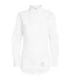 Thom Browne Classic Button-down Shirt With Crisp Collar And Curved Hem In White