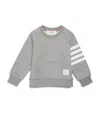 Thom Browne Cotton 4-bar Sweatshirt In Grey
