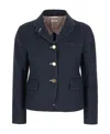 Thom Browne Blazer Cotton Blend Notched Lapel
