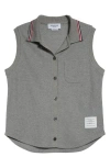 Thom Browne Cotton & Silk Sleeveless Button-up Shirt