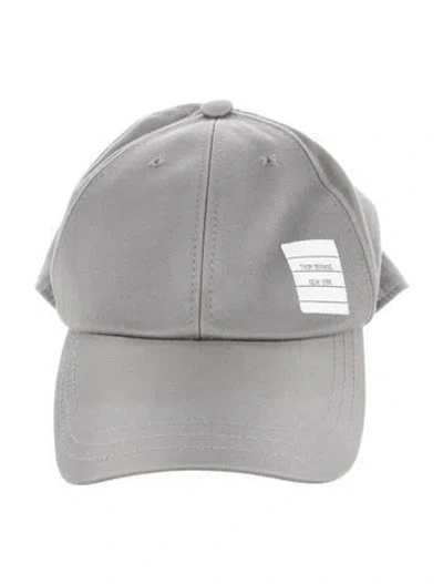 Pre-owned Thom Browne Cotton Baseball Hat. In Grey