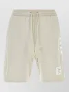 Thom Browne Beige Solid Shorts In Brown