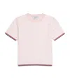 Thom Browne Gingham-pattern Short-sleeve Sweater In Pink