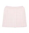Thom Browne Pleated Gingham Mini Skirt In Pink