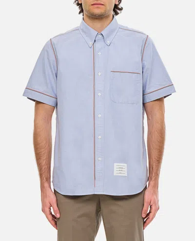 Thom Browne Cotton Button Down Shirt In Blue