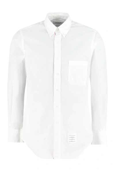 Thom Browne Cotton Button-down Shirt In White