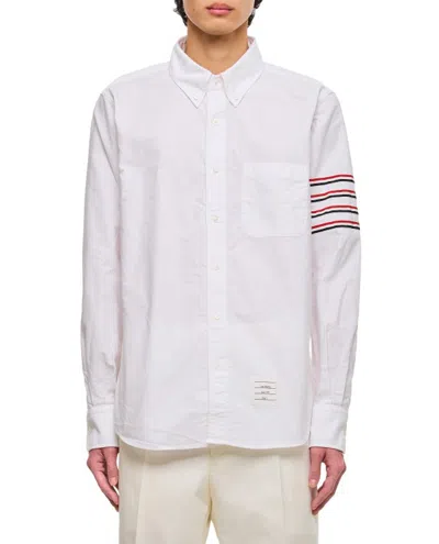 Thom Browne Cotton Button Down Shirt In White