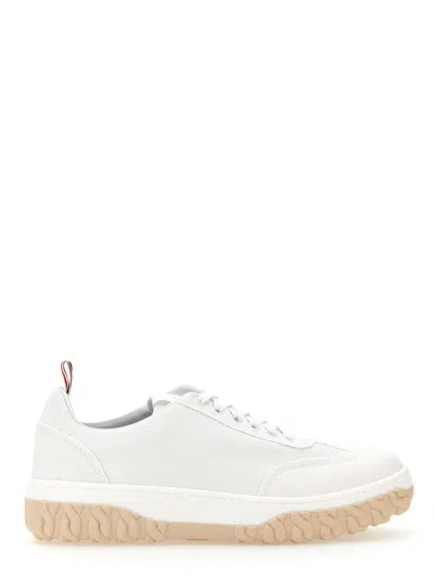 Thom Browne Cotton Canvas Sneaker In White