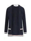 Thom Browne Cotton Cardigan Women In Blue