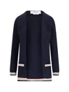 Thom Browne Cotton Cardigan Women In Blue