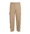 Thom Browne Cotton Cargo Trousers In Brown