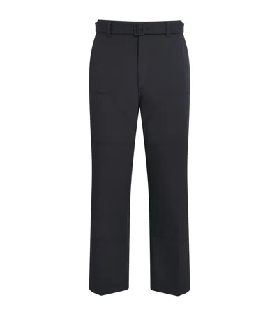 Thom Browne Cotton Cargo-pocket Straight Trousers In Navy