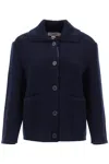 THOM BROWNE COTTON-CASHMERE KNIT JACKET