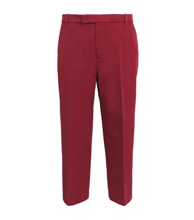 Thom Browne Cotton Chinos In Red