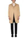 Thom Browne Cotton Coat With Notched Lapels And Back Vent In Brown