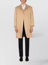 Thom Browne Cotton Coat With Notched Lapels And Back Vent