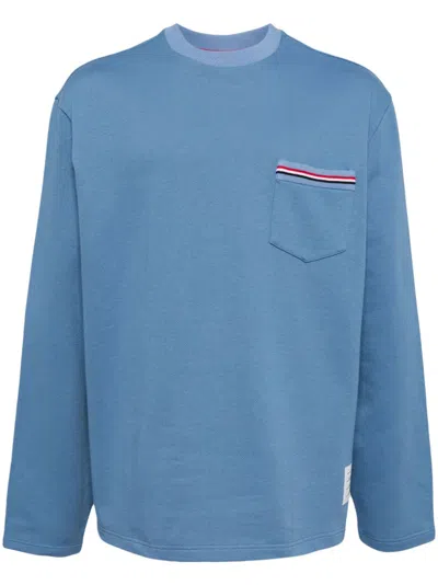 THOM BROWNE COTTON CREW-NECK SWEATSHIRT