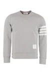 THOM BROWNE COTTON CREW-NECK SWEATSHIRT