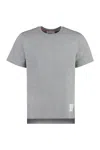 Thom Browne Cotton Crew-neck T-shirt In Gray