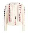 Thom Browne Cable-knit Buttoned Cardigan In White