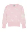 Thom Browne Cotton Dog Print Sweater In Pink