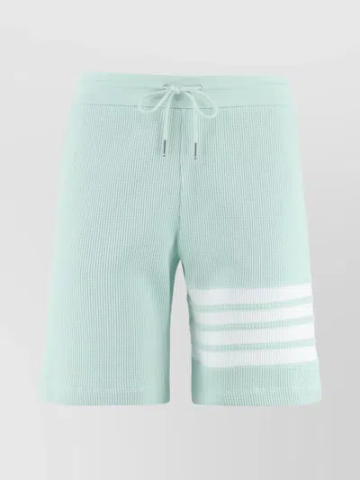 Thom Browne Cotton Drawstring Waist Shorts In Green