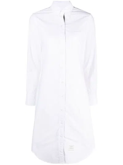 Thom Browne Cotton Dress In White