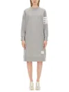 Thom Browne Abito In Felpa 4 Bar In Grey