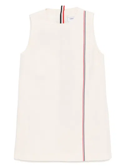 Thom Browne Cotton Dress In Neutral