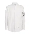 Thom Browne Cotton Embroidered Geese Shirt. In Gray