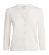 Thom Browne Cotton Feather Cardigan In White