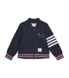 Thom Browne Cotton Hector 4-bar Bomber Jacket In Navy